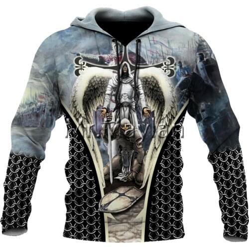 Knight Templar Armor Pullover Streetwear Harajuku Funny Tracksuit 3DPrint Zipper/Hoodies/Sweatshirt/Jacket/Men/Women S27