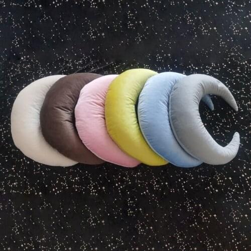 10 Pcs/Set Newborn Photography Props Baby Posing Crescent Pillow+Stars+Square Pillow Kit for Infants Photo Shooting