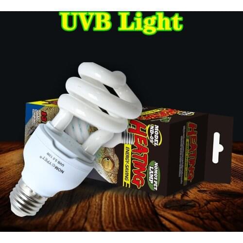 Reptile UVB 5.0/10.0 Lamp Bulb Desert Terrarium Lamp Heat Calcium Bulb Energy Saving Light For Turtle Lizard Snake