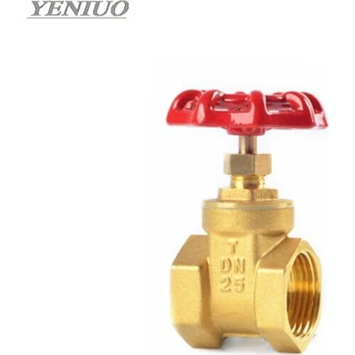 Copper gate valves DN15 DN20 DN25 DN32 BSP Female thread water valve switch valve Internal thread brass Gate valves