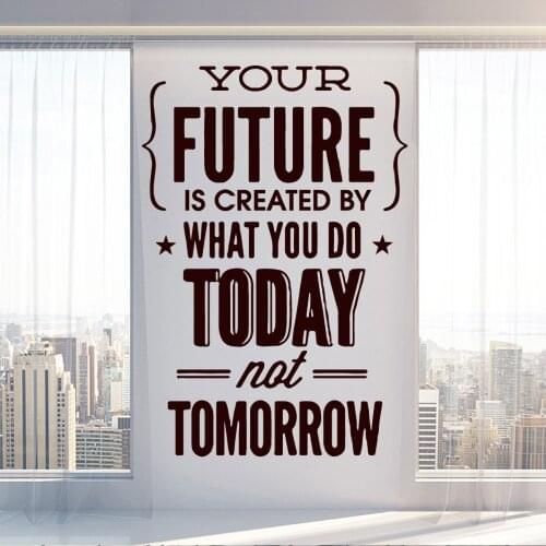 Cute quotes sentence Pvc Wall Decals Home Decor for Living Room Company School Office Decoration Nordic Style Home Decoration