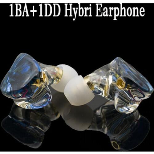 MMCX TD07 Hi-Res Headphones HIFI Hybrid Earphone 1BA+1DD Earbuds Powerful Stereo Headset Custom Made DJ Monitor Earphones