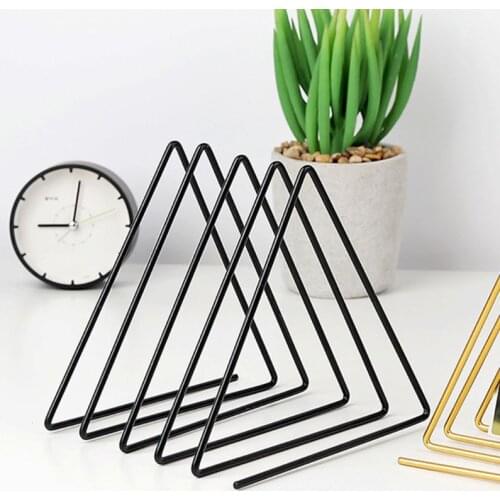 Nordic Triangle Book Support Stand Desktop Storage Rack Shelf Home Decor