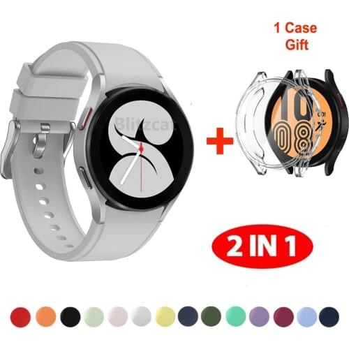 Strap For Samsung Galaxy Watch 4 40mm 44mm Watch 4 Classic 42mm 46mm With TPU Soft Protective Cover Full Screen Protector Case