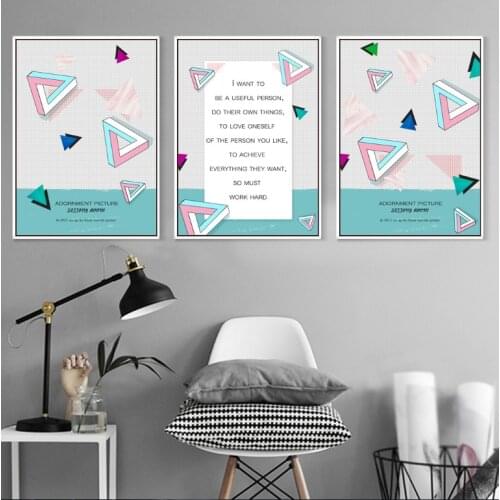 Nordic minimalist abstract paintings decoration for living room decorative paintings spray paintings painted on canvas unframed