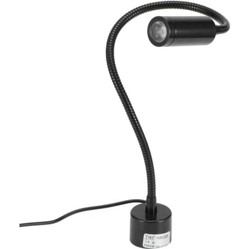 Warehouse Adjustable Gooseneck LED Working Light with Magnetic Base for CNC Lathe Machine US Plug 110 to 220V sewing machine