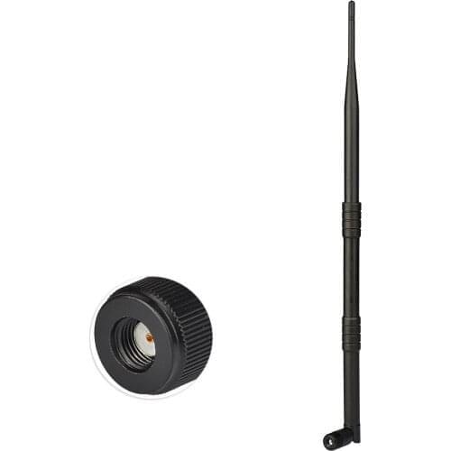 Superbat 9dBi 2.4GHz Omni Booster Aerial WiFi Antenna RP-SMA Plug for Wireless Router WLANs PCI card Rubber Antenna