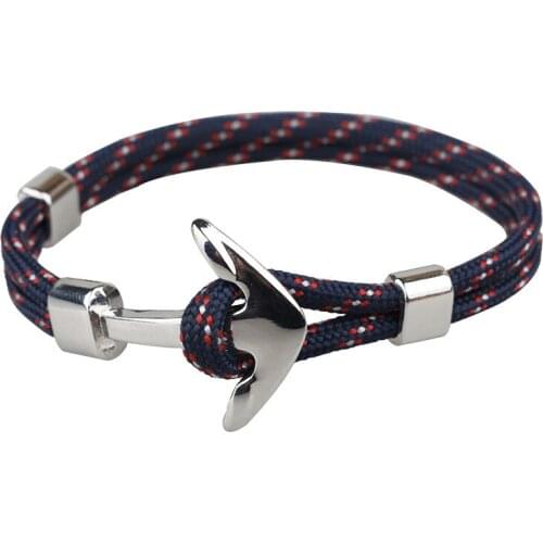 Fooderwerk Jewelry Europe And the United States Trend Anchor Men And Women Bracelets Polyester Rope Jewelry Wholesale