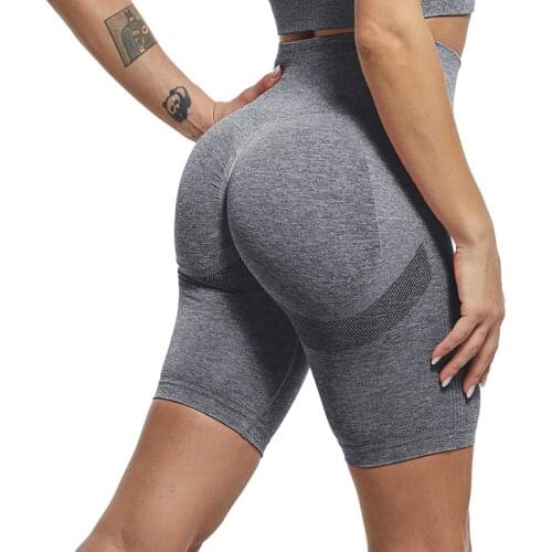Women Yoga Shorts Sports Running Sportswear Fitness Workout Squat Exercise Gym Lifting High Waist Shorts Activewear
