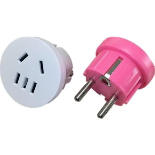 1PC US AU to EU Euro Europe Wall charger AC Power Socket Plug Travel Charger Adapter Converter Korea/Germany 4.8mm power adapter