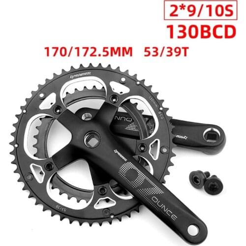130BCD MTB Bike Square Hole 53T Narrow Wide Sprockets Bicycle Crank Chainwheel Chainrings 170mm/172.5mm Crankset