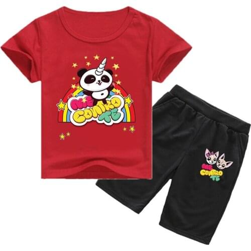 Cotton Me Contro Te Girls Clothing Set Fashion Summer Clothes Kids Suit Cartoon Toddler Girl Clothing Short Sleeve Children 2pcs