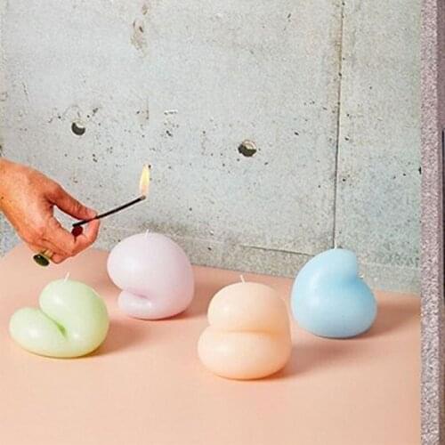 3D Stereo Buttocks Candle Silicone Mold DIY Aromatherapy Plaster Home Decoration Crafts Making Tools Handmade Soap Supplies