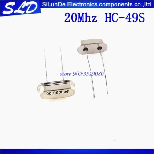 50pcs/lot 20Mhz Crystal Oscillator HC-49S new and original In Stock