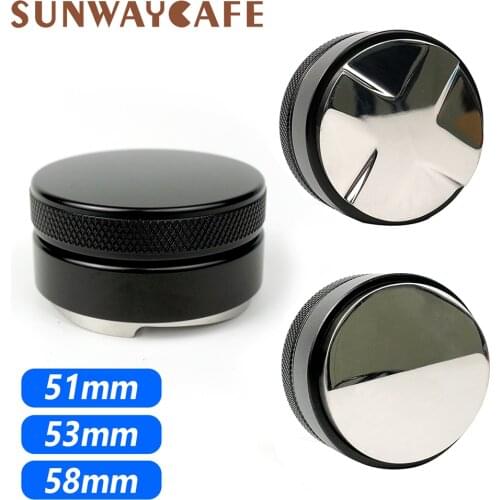 51/53/58mm 304 Stainless Steel Coffee Tamper coffee dispenser coffee powder hammer modified coffee accessories Barista tool