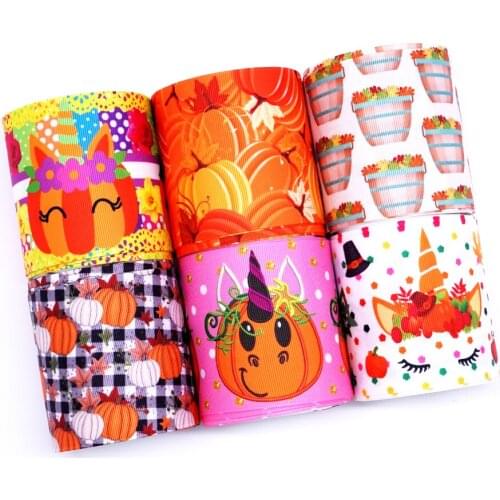 Free shipping 50 yard cartoon printed grosgrain ribbon 32670