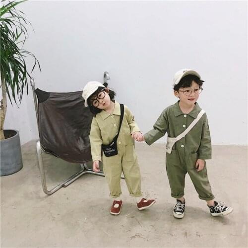 2 3 4 5 6 7 Years Toddler Baby Overalls Korean Casual Fashion Jumpsuit for Girls 2020 Spring Autumn Kids Clothing Child Pants