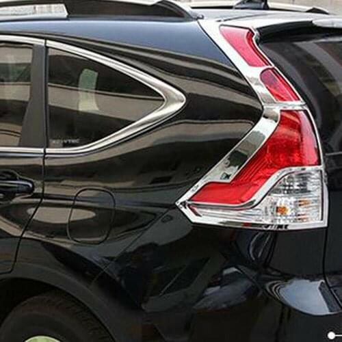 For Honda CR-V CRV 2012 2013 2014 2015 2016 4PCS/SET ABS Chrome Rear Tail Light Lamp Frame Cover Trim