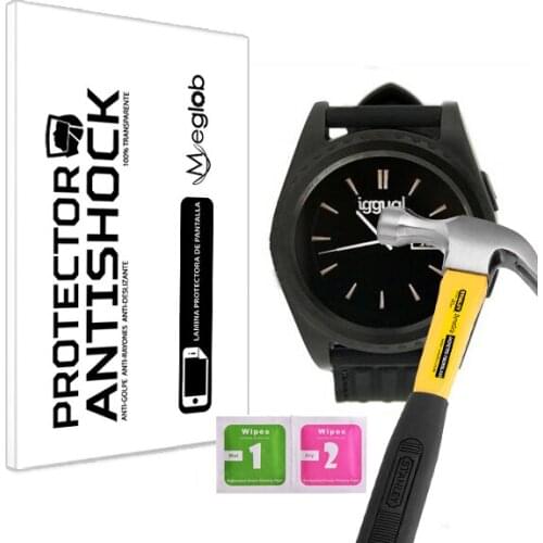 Screen protector Anti-Shock Anti-scratch Anti-Shatter compatible with Iggual Smartwatch EVO1