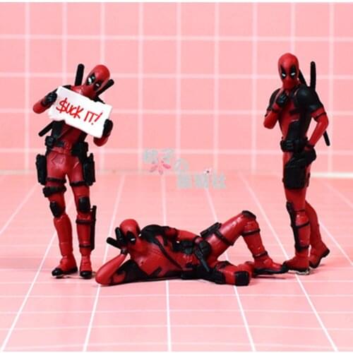 Marvel X-Men Anti-hero Deadpool 9CM Action Figure Model Anime Mini Decoration Collection Figurine Toy Model for Children Gift