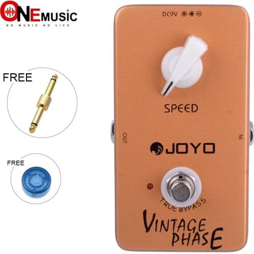 JOYO JF-06 Vintage Phase Effect Guitar Pedal Van Halen Love Phaser True Bypass Design with Pedal Connector and Mooer Guitar Knob