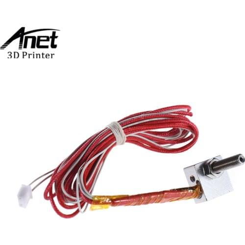 Anet Hih Quality DIY Hot End Kit Nozzle M6 Extruder Throat Heater Thermistor Aluminum Heater Block for Anet A2 A6 A8 3D Printer
