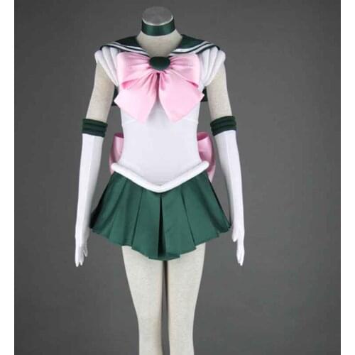 9 styles Customized Anime Sailor Moon 1st Cosplay Costume Sailor Jupiter / Venus /Chibi moon / Pluto Women Soldier Clothes