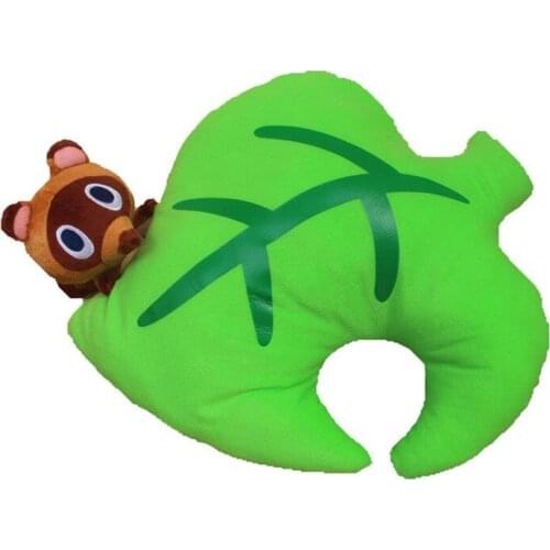 Japan Anime Game Animal Crossing New Leaf Smiling Isabelle Raccoon Brewster Plush Toy Soft Pillow Doll 40*50cm