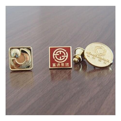 Custom metal enamel canton fair lapel pin