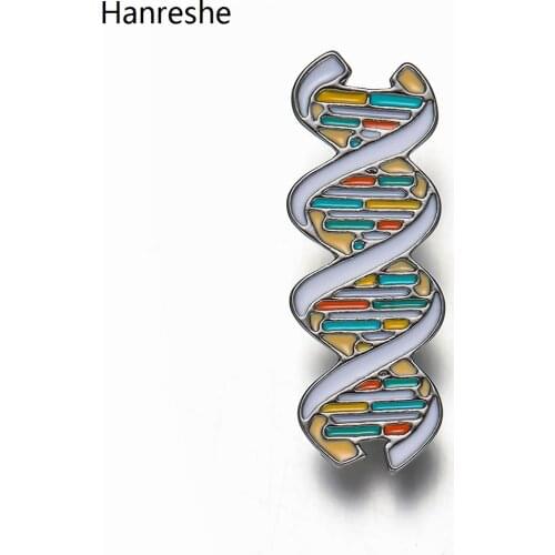 Fashion Colorful DNA Neuron Geometric Enamel Brooch Pin Medical Hospital Lapel Badge Jewelry Accessories For Doctors Nurses Gift
