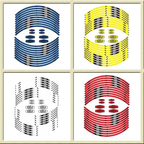 New high quality Motorcycle Tire Reflective stickers inner wheel stripes decoration decals for YAMAHA XSR xsr