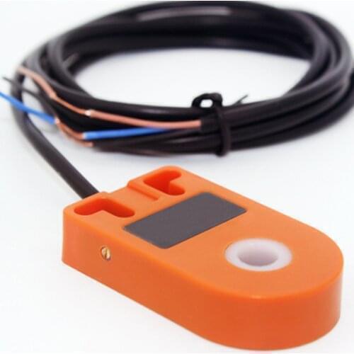 Orange 8mm Hole DC 6-36V 3 Wire NPN Normally Open HX-DGS-08N Inductive Ring Proximity Sensor Switch For Metal Screw Spring
