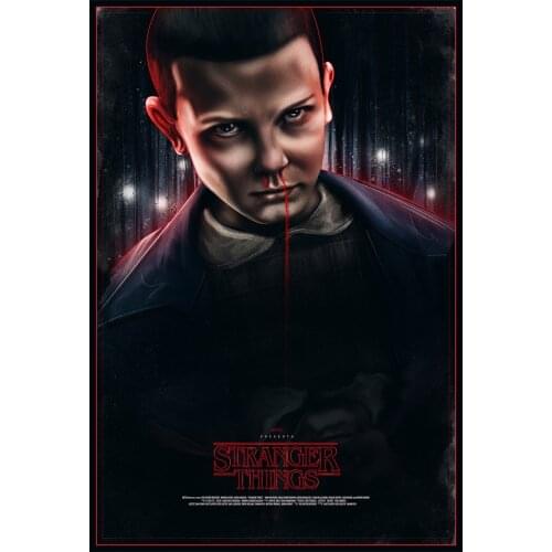 Stranger Things Propaganda Sci-fi Movie Poster Classic Retro Vintage Kraft Canvas DIY Wall Sticker Home Posters Decoration