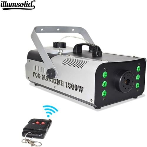 Professional 1500W Stage Fog Machine With RGB LED Light Fogger Equipment For DJ Disco Bar DMX512 Pyro Vertical LED Smoke Machine