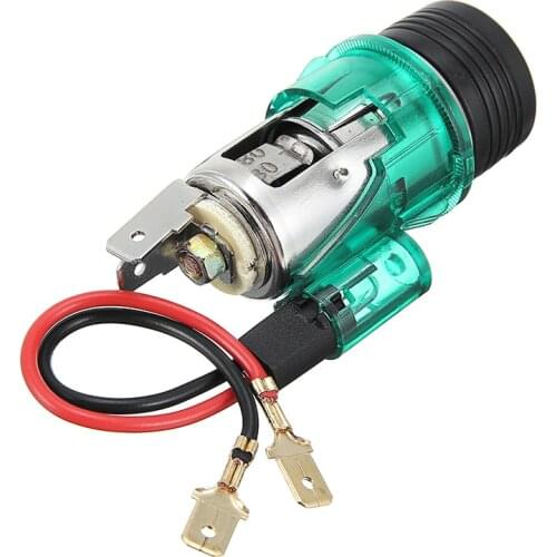 DC 12V-24V Car Cigarette Lighter Socket Illuminated 20AMP Ignition Switch Universal for Car Boat Track Lawn Mower
