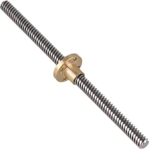 150mm Length 8mm Lead Screw Rod Stainless Steel with Nut Z Axis for 3D Printing General Machine Tool