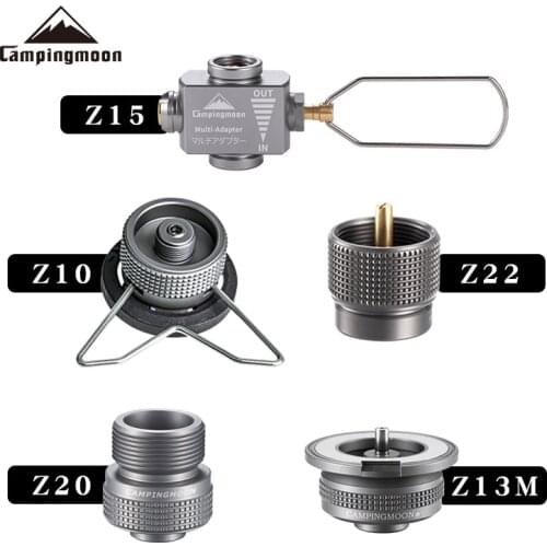 CAMPINGMOON Gas Saver Plus with Gas Adapters for Camping Stove Cookware Gas Tank Adapter Stove Accessories