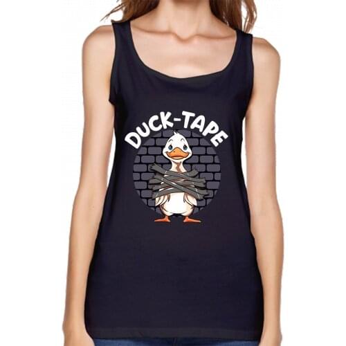 Duck Rubber Duct Tape Duck Tape Tanks Top Gift Create Basic Unique Pictures O Neck Cotton Summer Style Tanks