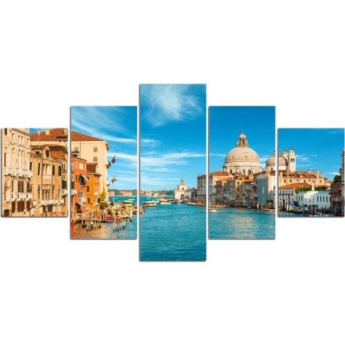 Venice Landscape Canvas Paintings Architectural Still Life Wall Pictures for Living Room Decoration Wall Art Posters and Prints