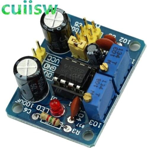 1pcs NE555 Pulse Frequency Duty Cycle Square Wave Rectangular Wave Signal Generator Adjustable 555 Board NE555P Module