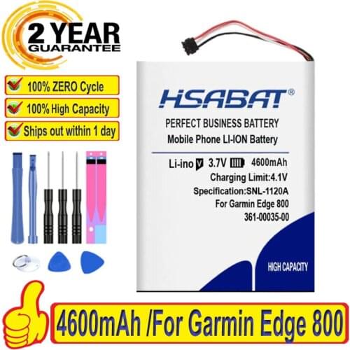 100% Original HSABAT 3800mAh 361-00035-00 Battery For Garmin Edge 800 , Edge 810
