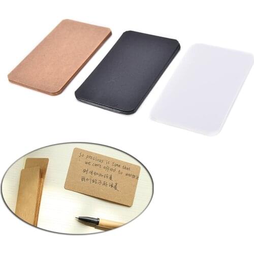 100 Pcs/lot Kraft Paper Card Blank Business Cards Message Memo Party Gift Thank You Cards Label Bookmarks Learning Cards