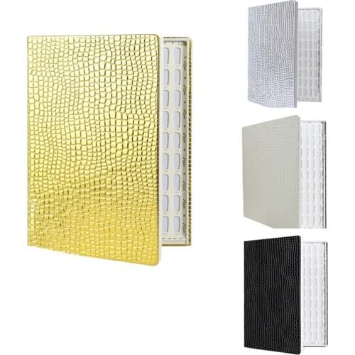 216 Colors Nail Tips Display Book DIY Nail Art Showing Shelf Gel Color Card Chart Painting Display Board