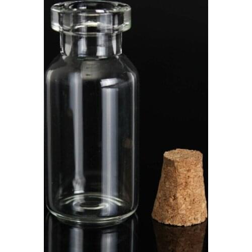 5/10/25pcs Cork Vial Wishing Bottles Small Clear Glass Transparent Empty Vials 16x35mm 2ml mini Containers