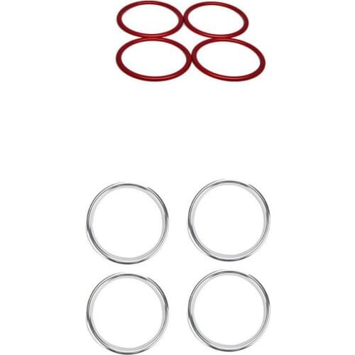 8x Aluminum Alloy Air Conditioner Vent Outlet Rings Cover fit for Audi A3
