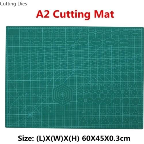 A2 PVC Non Slip Pad Double Printed Self Healing Cutting Mat Craft Quilting Scrapbooking Board Patchwork Fabric Paper Craft Tools