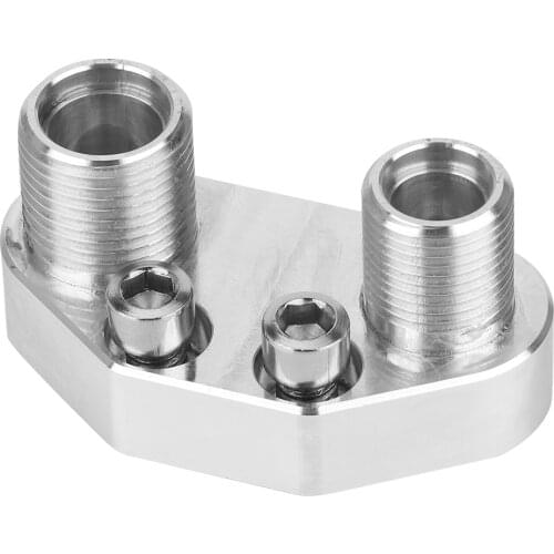 AC Compressor Adapter Fitting Polished Fini Shilver Fit For Sanden SD7B10 7176