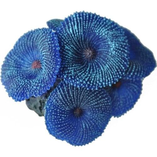 Aquarium plant artificial coral blue