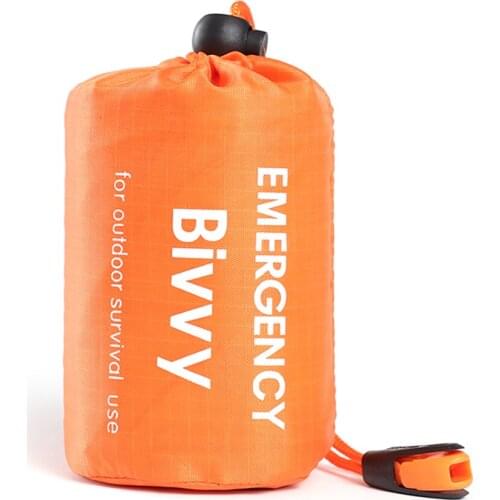 Emergency Sleeping Bag Camping Hiking Outdoor Survival Tool Blanket Storage Bags Camping Portable Outdoor Elements