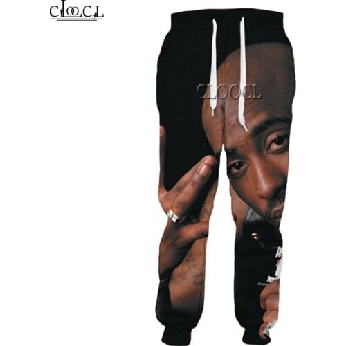 HX Hip Hop Rapper Amaru Shakur 2pac Tupac Trousers 3D Print Men Women Unisex Funny Trousers Autumn Casual Streetwear Sweatpants